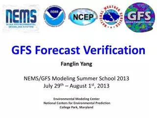 GFS Forecast Verification
