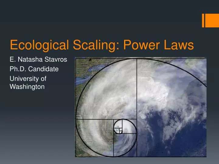 ecological scaling power laws