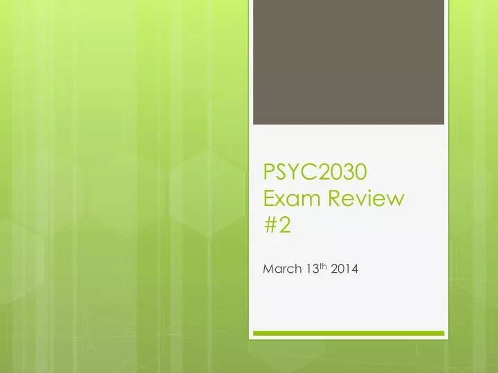 psyc2030 exam review 2