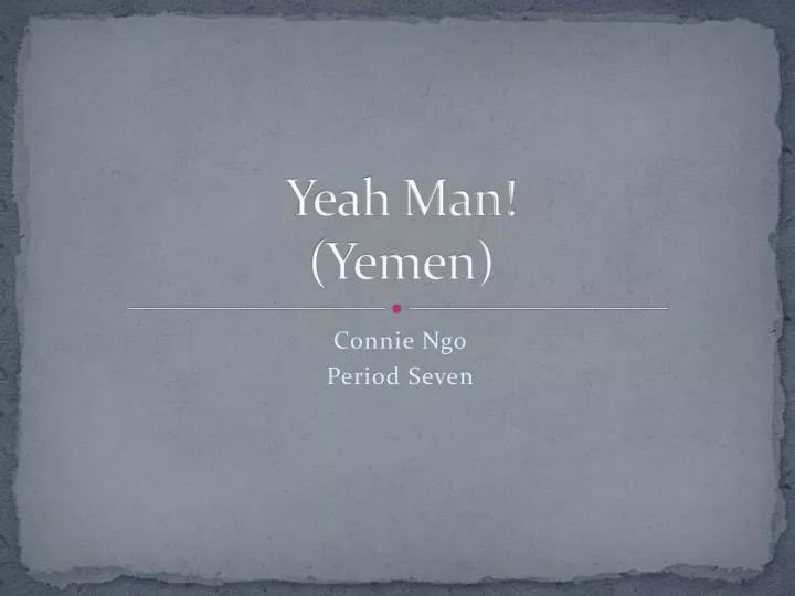 yeah man yemen