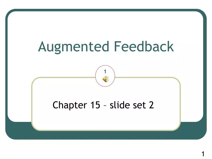 augmented feedback