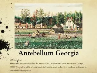 Antebellum Georgia