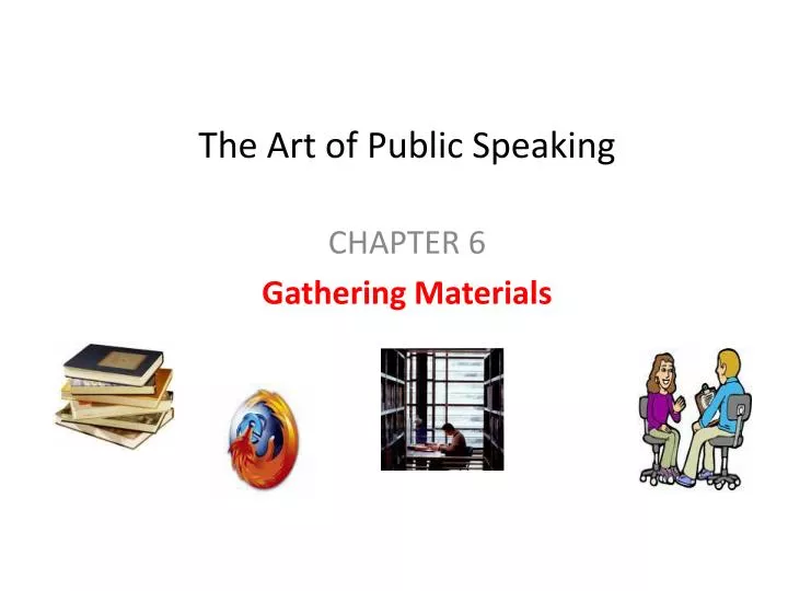 the art of public speaking