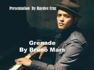 Grenade By Bruno Mars