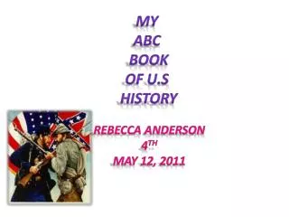 My ABC book of U.S History