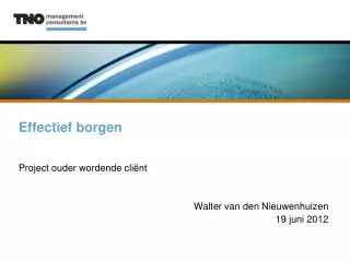 effectief borgen