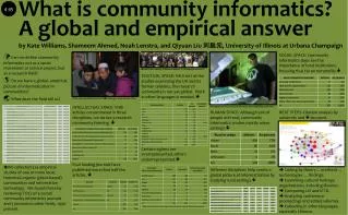 What is community informatics? A global and empirical answer