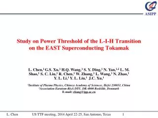 Study on Power Threshold of the L-I-H Transition on the EAST Superconducting Tokamak