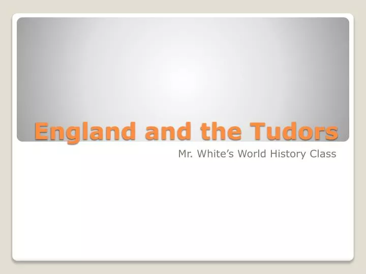 england and the tudors