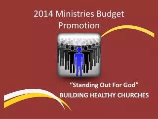 2014 Ministries Budget Promotion
