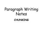 Paragraph Writing Notes - slide 1