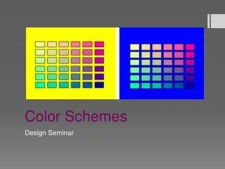 color schemes