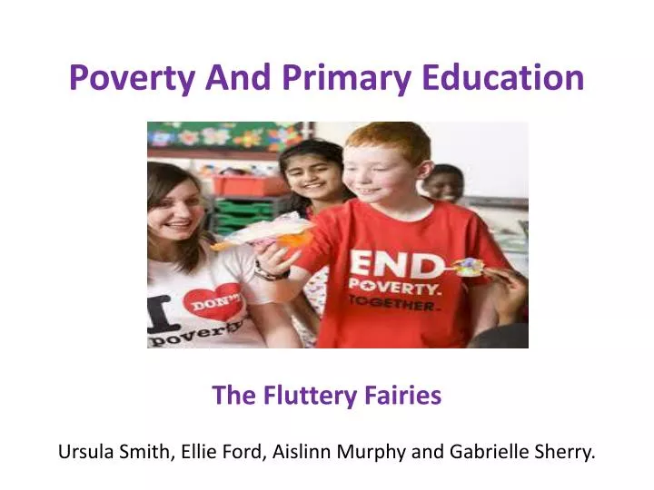 poverty and primary education