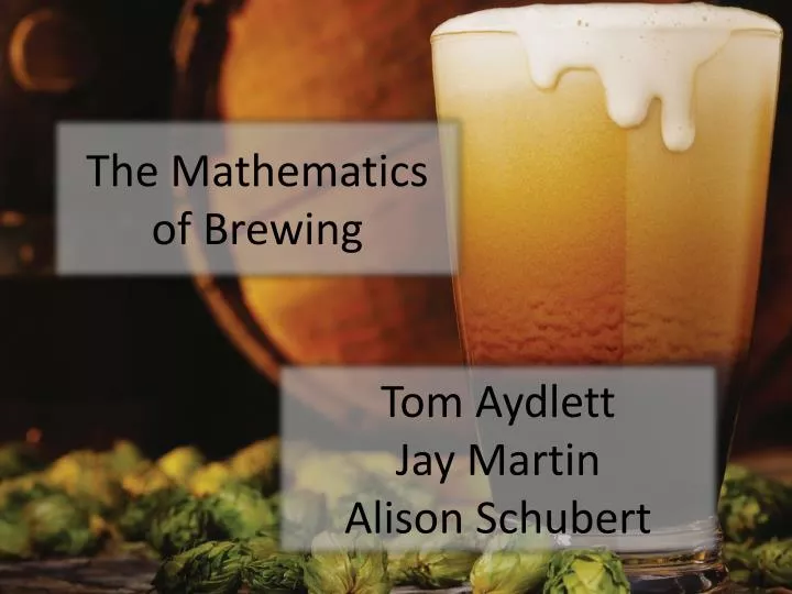 the mathematics of brewing