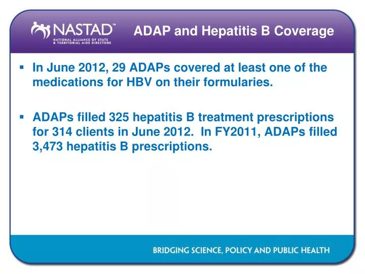 adap and hepatitis b coverage