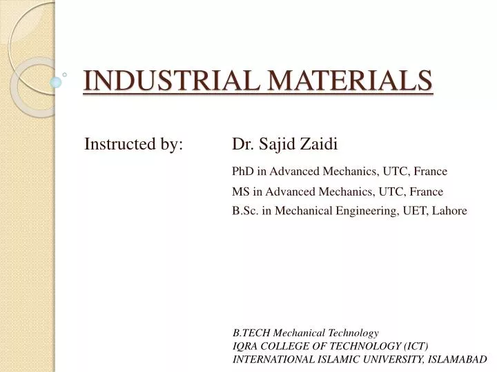 industrial materials