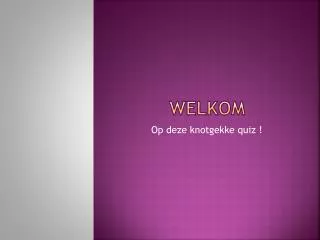 welkom
