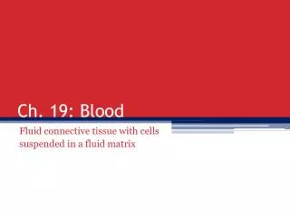 ch 19 blood