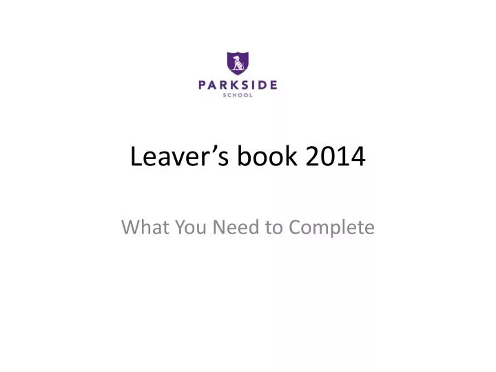 leaver s book 2014
