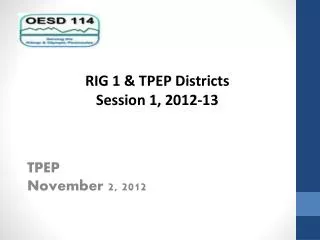 TPEP November 2, 2012