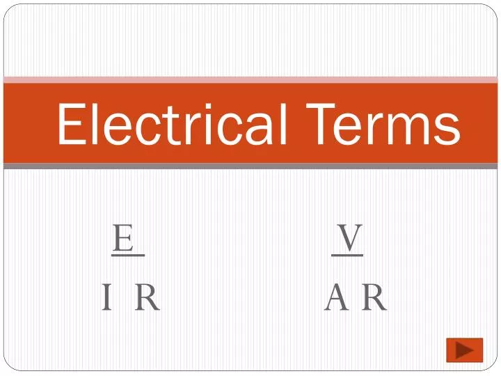 electrical terms