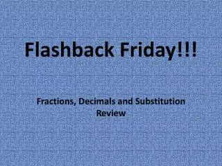 flashback friday