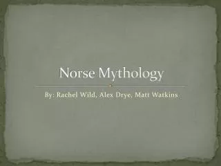 Norse Mythology