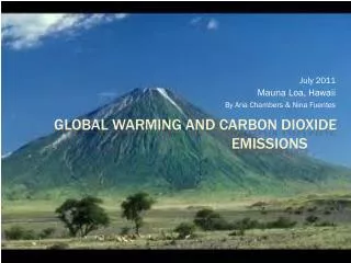 Global Warming and Carbon Dioxide Emissions