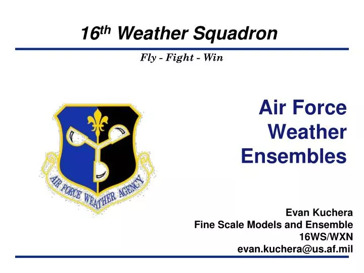 air force weather ensembles