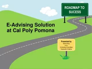 E-Advising Solution at Cal Poly Pomona