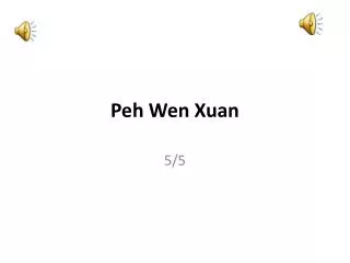 peh wen xuan