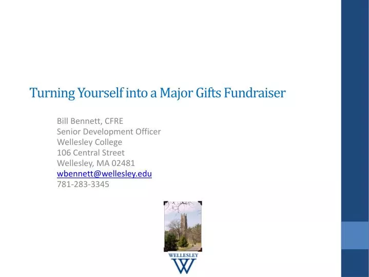 turning yourself into a major gifts fundraiser