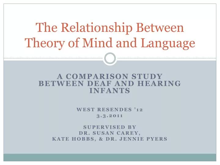 the relationship between theory of mind and language