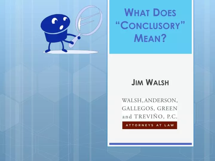 what does conclusory mean