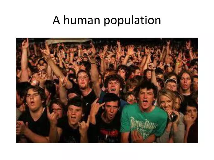 a human population