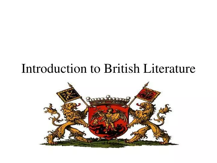 introduction to british literature