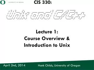 Hank Childs, University of Oregon