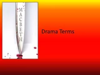 Drama Terms