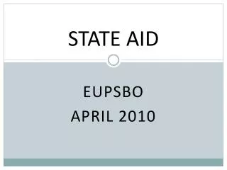 STATE AID