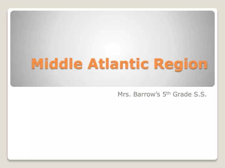 middle atlantic region