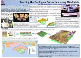 Teaching the Geological Subsurface using 3D Models