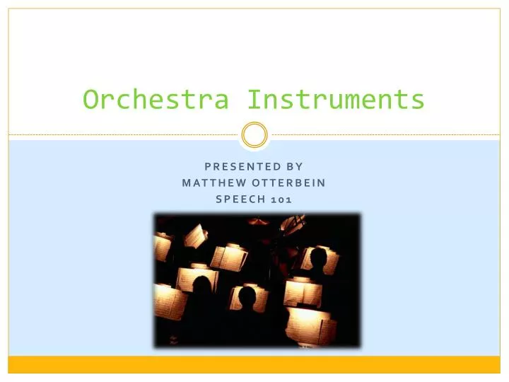 orchestra instruments