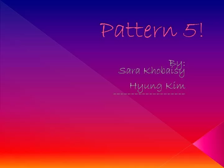 pattern 5