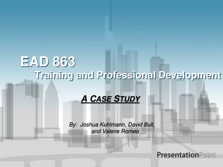ead 863 training and professional development
