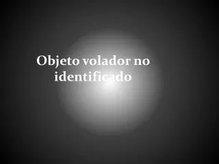 objeto volador no identificado