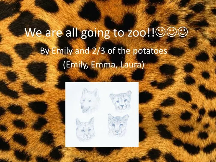 we are all going to zoo