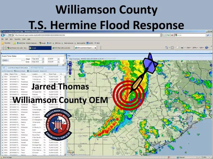 williamson county t s hermine flood response