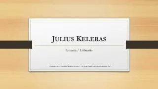 Julius Keleras
