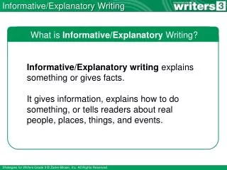 informative explanatory writing