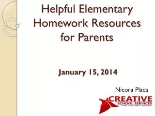 Helpful Elementary Homework Resources for Parents